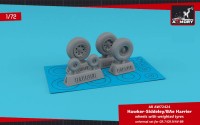 AR AW72424   H.S. Harrier GR.7/GR.9/AV-8B wheels w/ weighted tyres (1/72) (thumb81075)